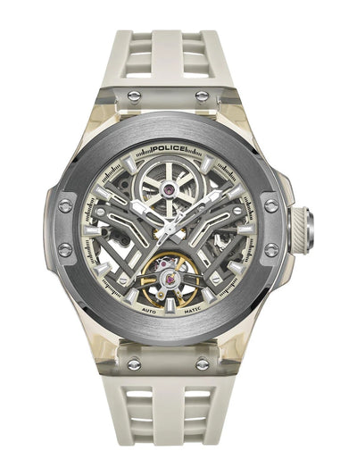 Police Round Beige Dial Analog Watch - PLPEWGR0082201
