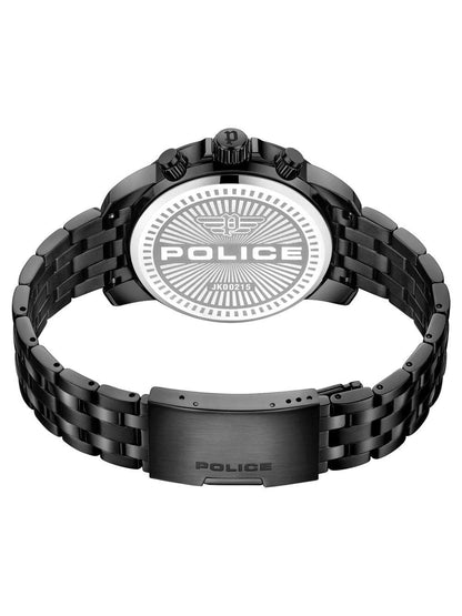 Police Round Black Dial Analog Watch - PLPEWJK0021504