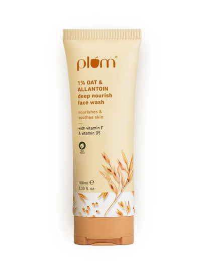 Plum 1% Oat & Allantoin Deep Nourish Face Wash 100ml