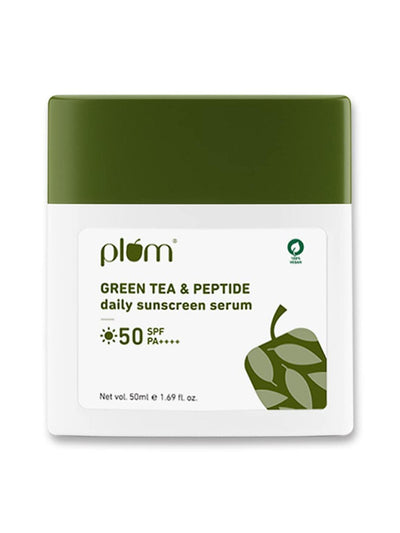 Plum Green Tea & Peptide Daily Sunscreen Serum SPF 50 PA++++ 50ml