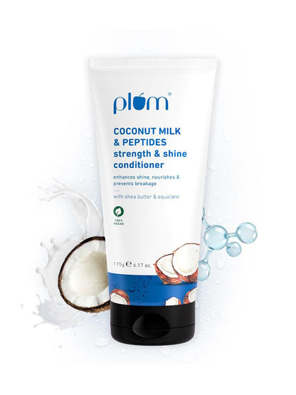 Plum Coconut Milk & Peptides Strength & Shine Conditioner 175g