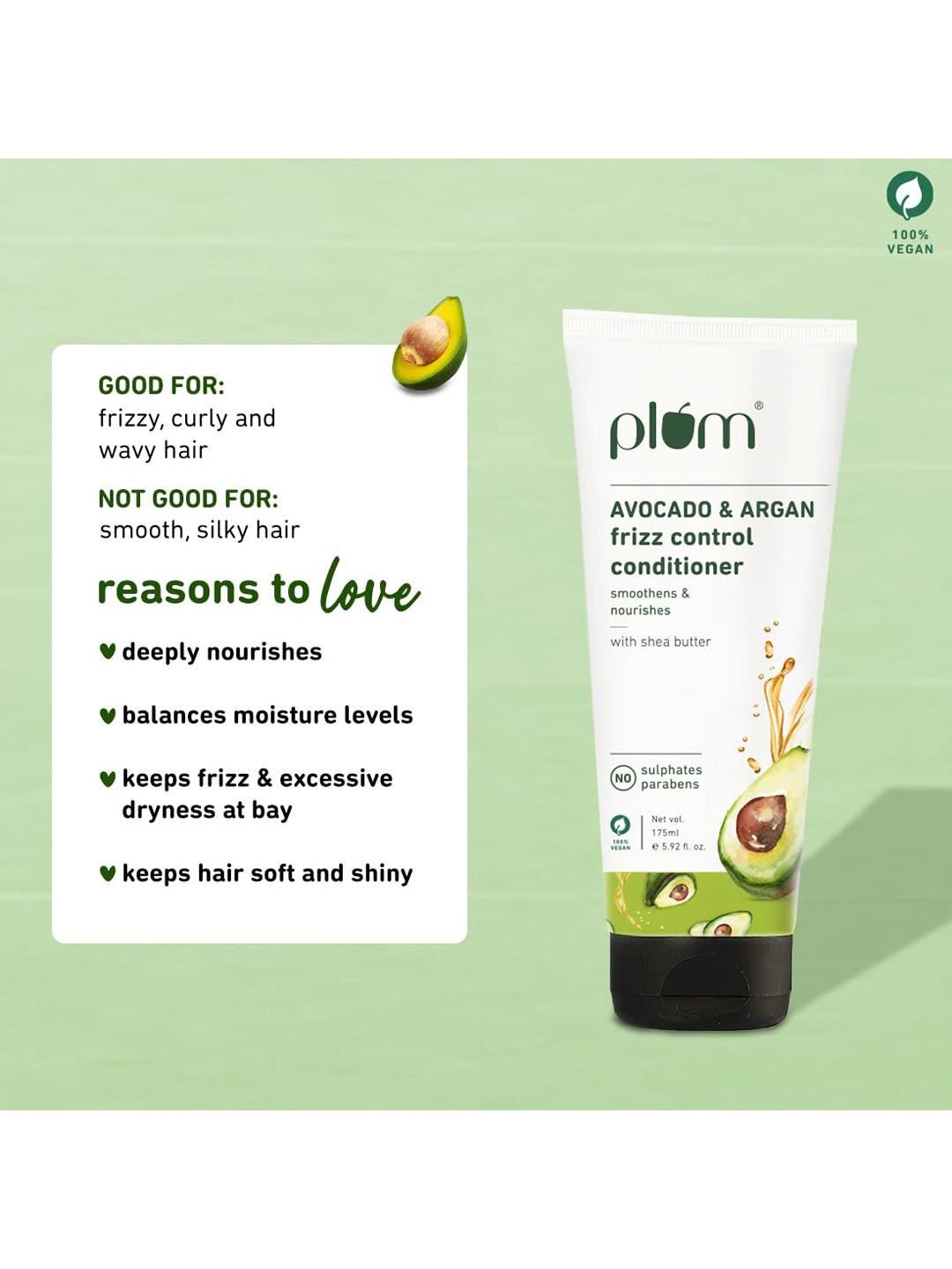 Plum Avocado & Argan Frizz Control Conditioner 175ml