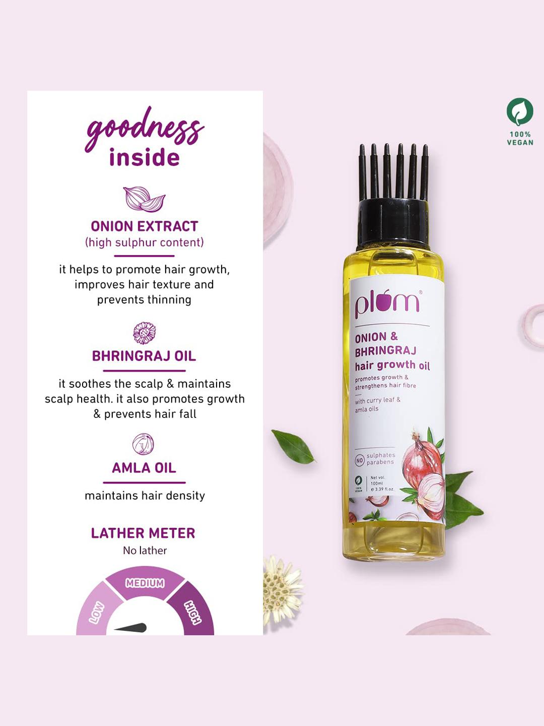Plum Onion & Bhringraj Hair Growth Oil 100ml