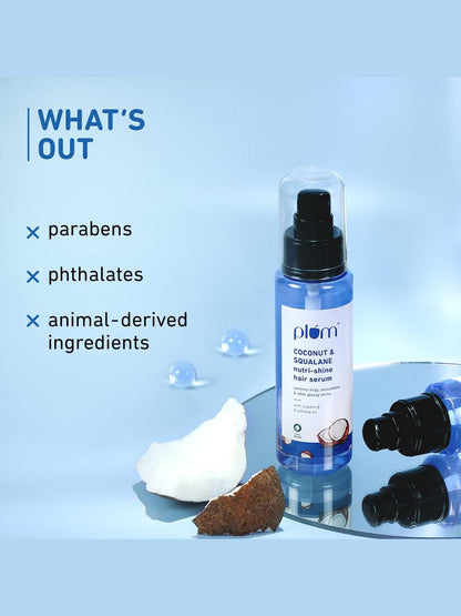 Plum Coconut & Squalane Nutri-Shine Hair Serum 75ml
