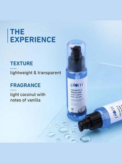 Plum Coconut & Squalane Nutri-Shine Hair Serum 75ml