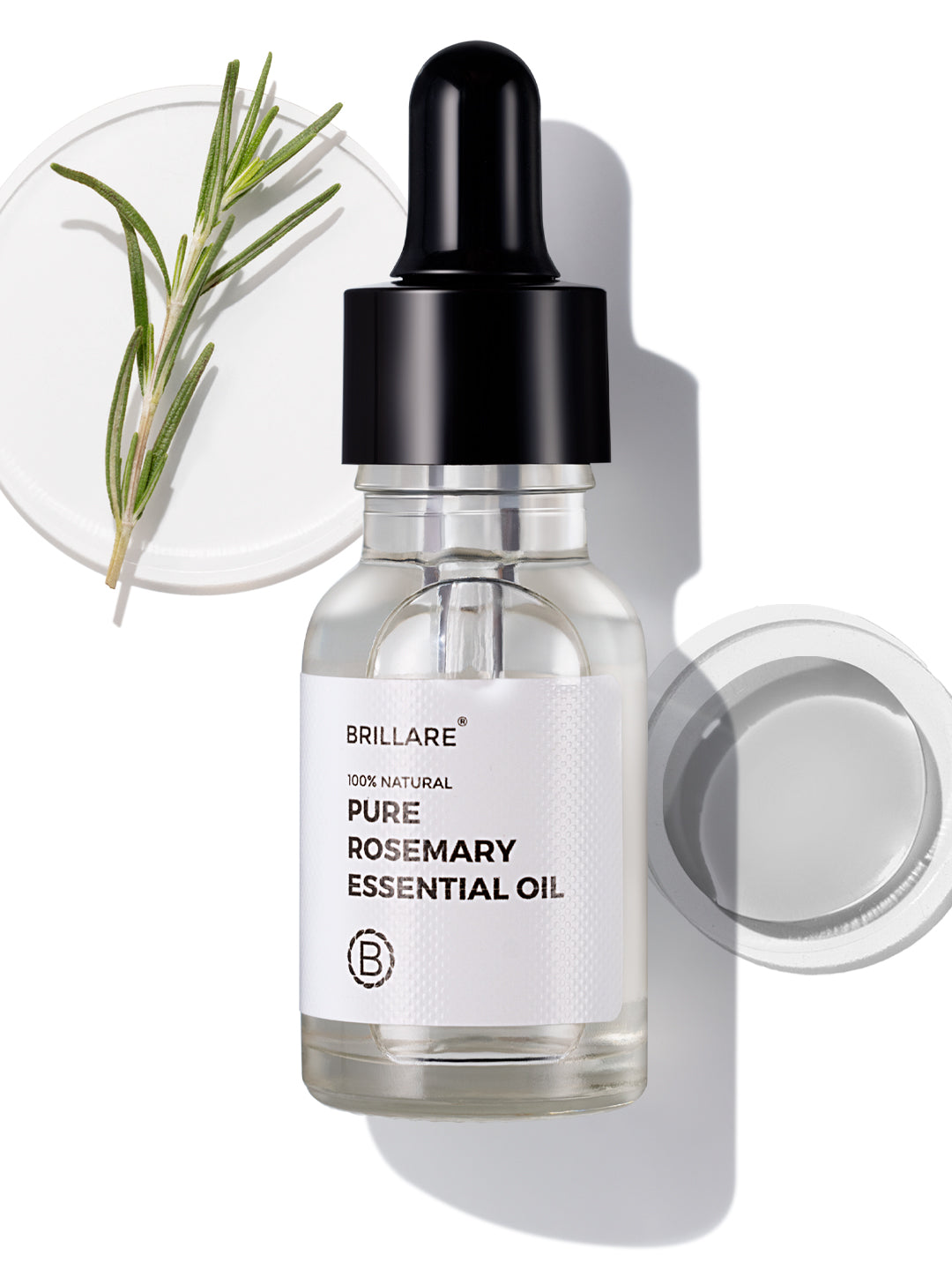 Brillare Pure Rosemary Essential Oil For Hair Growth (15ml)