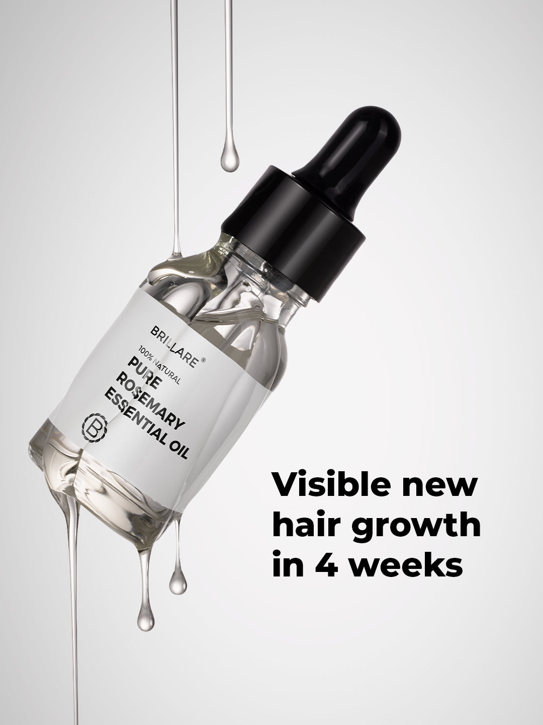 Brillare Pure Rosemary Essential Oil For Hair Growth (15ml)