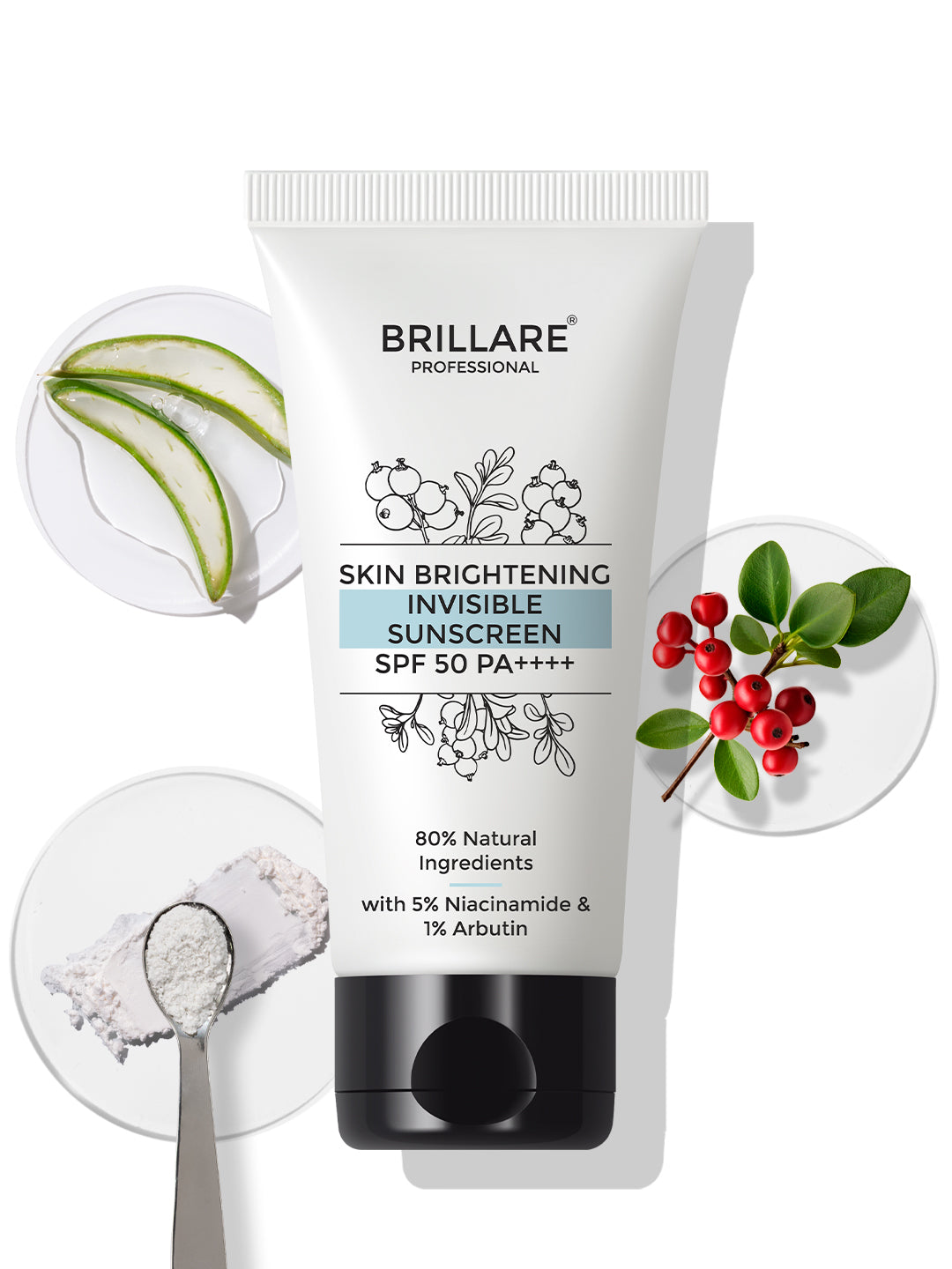 Brillare Skin Brightening Sunscreen SPF 50 With Niacinamide (50g)