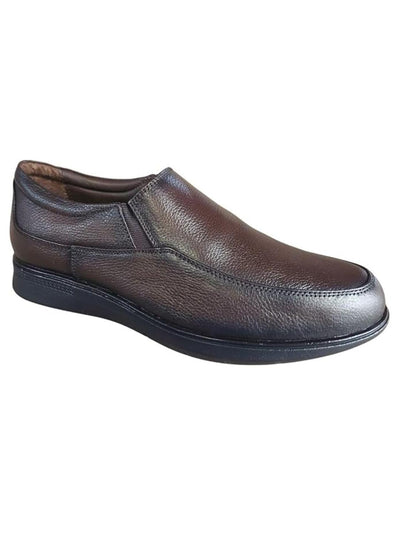 Shoe Bazar Brown Genuine Leather Slip On Moccasin for Men