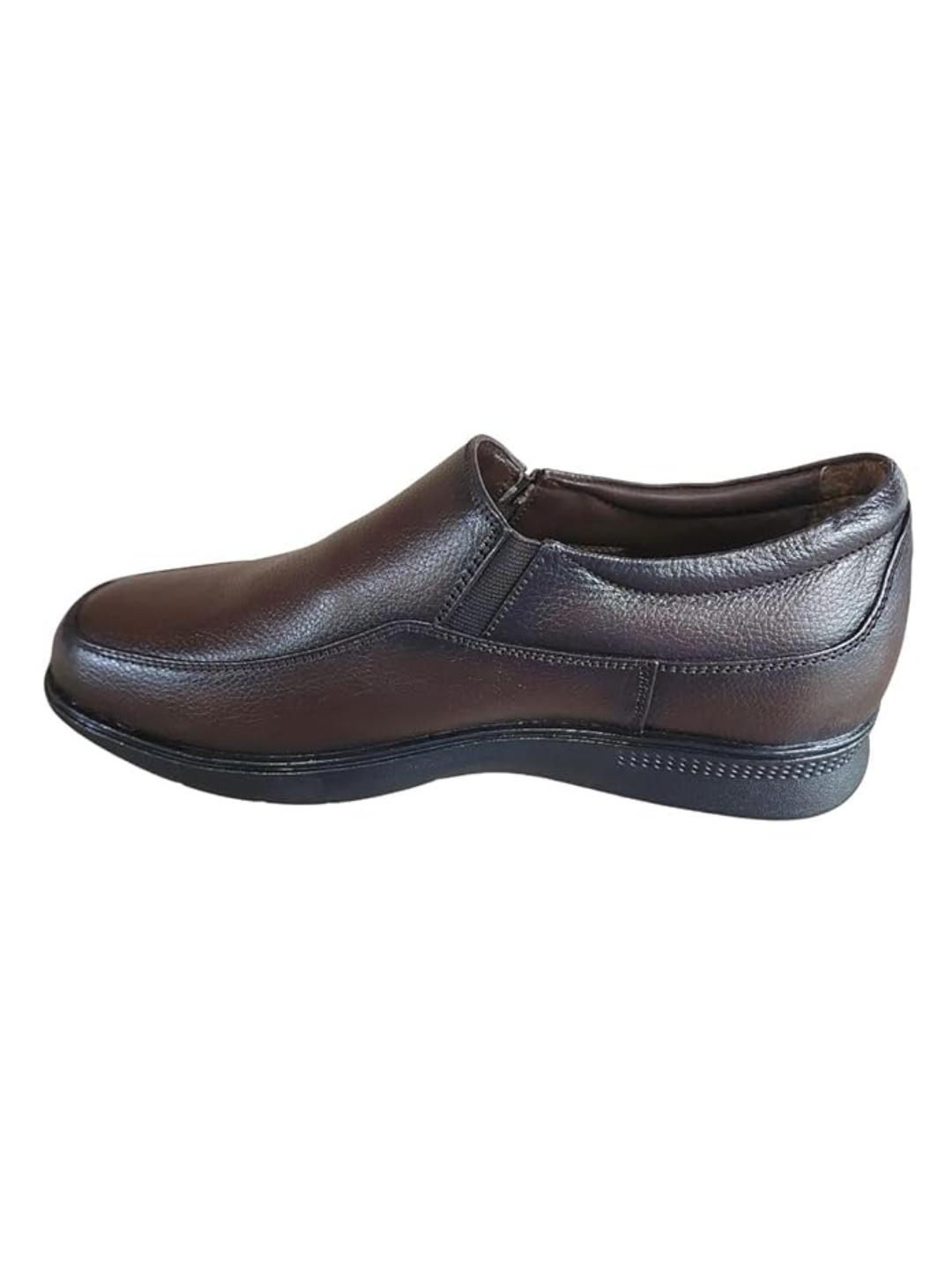 Shoe Bazar Brown Genuine Leather Slip On Moccasin for Men