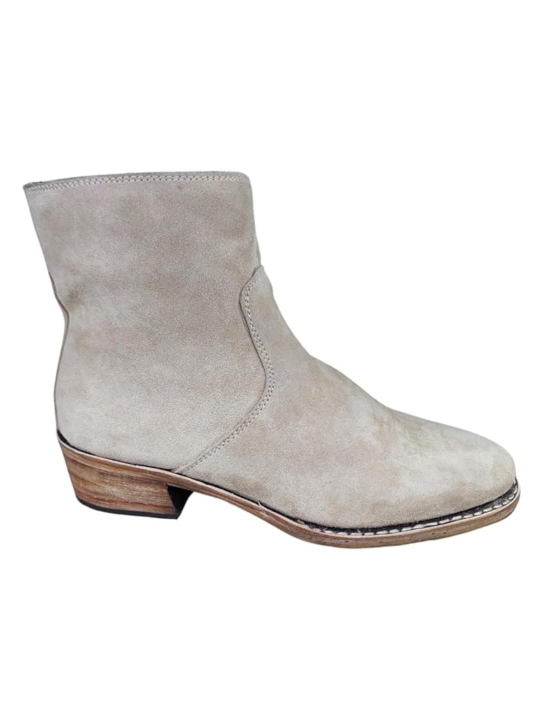 Shoe Bazar Camel Suede Leather Boots for Men