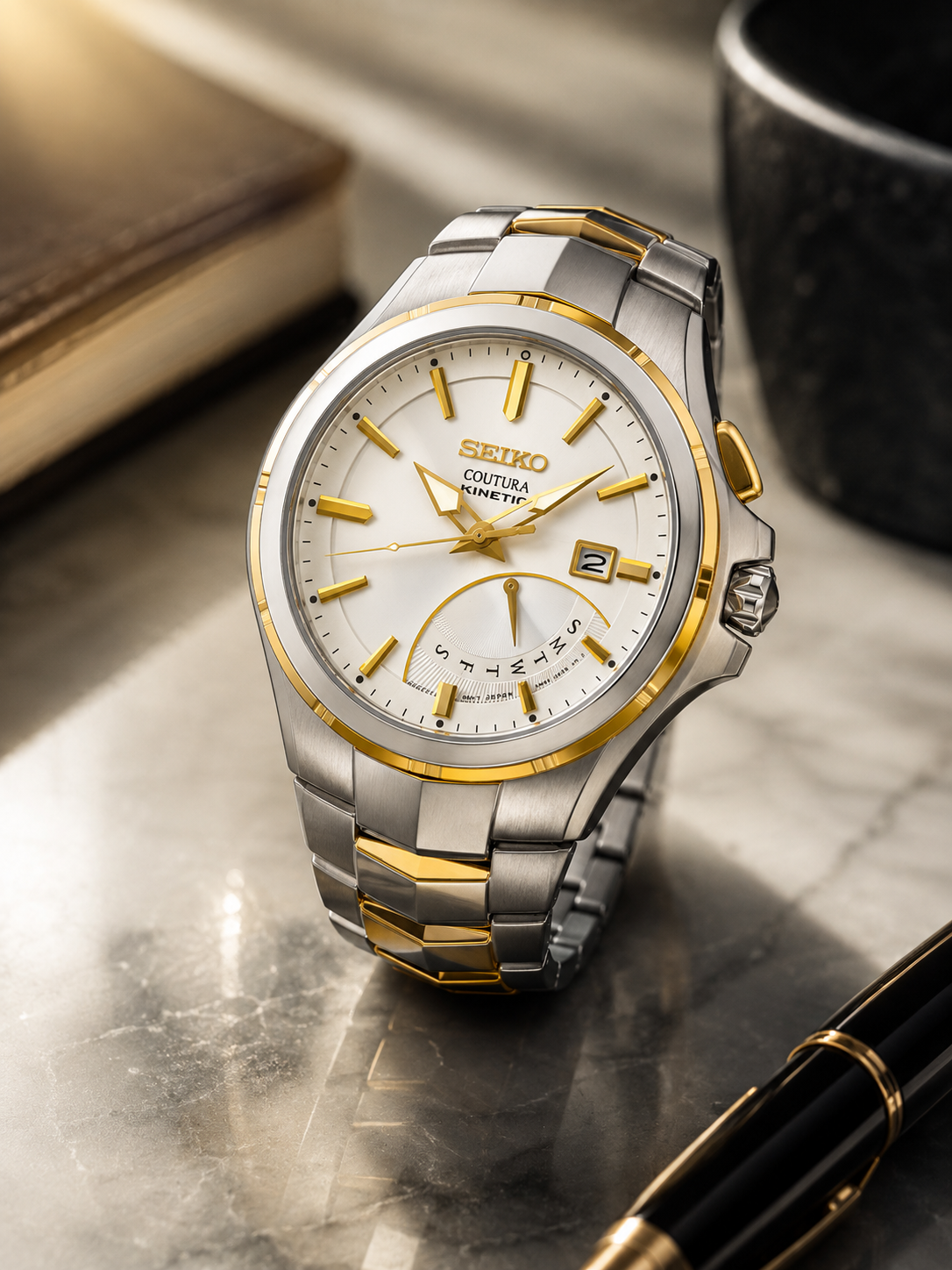 Seiko Round White Dial Analog Watch - SRN064P9