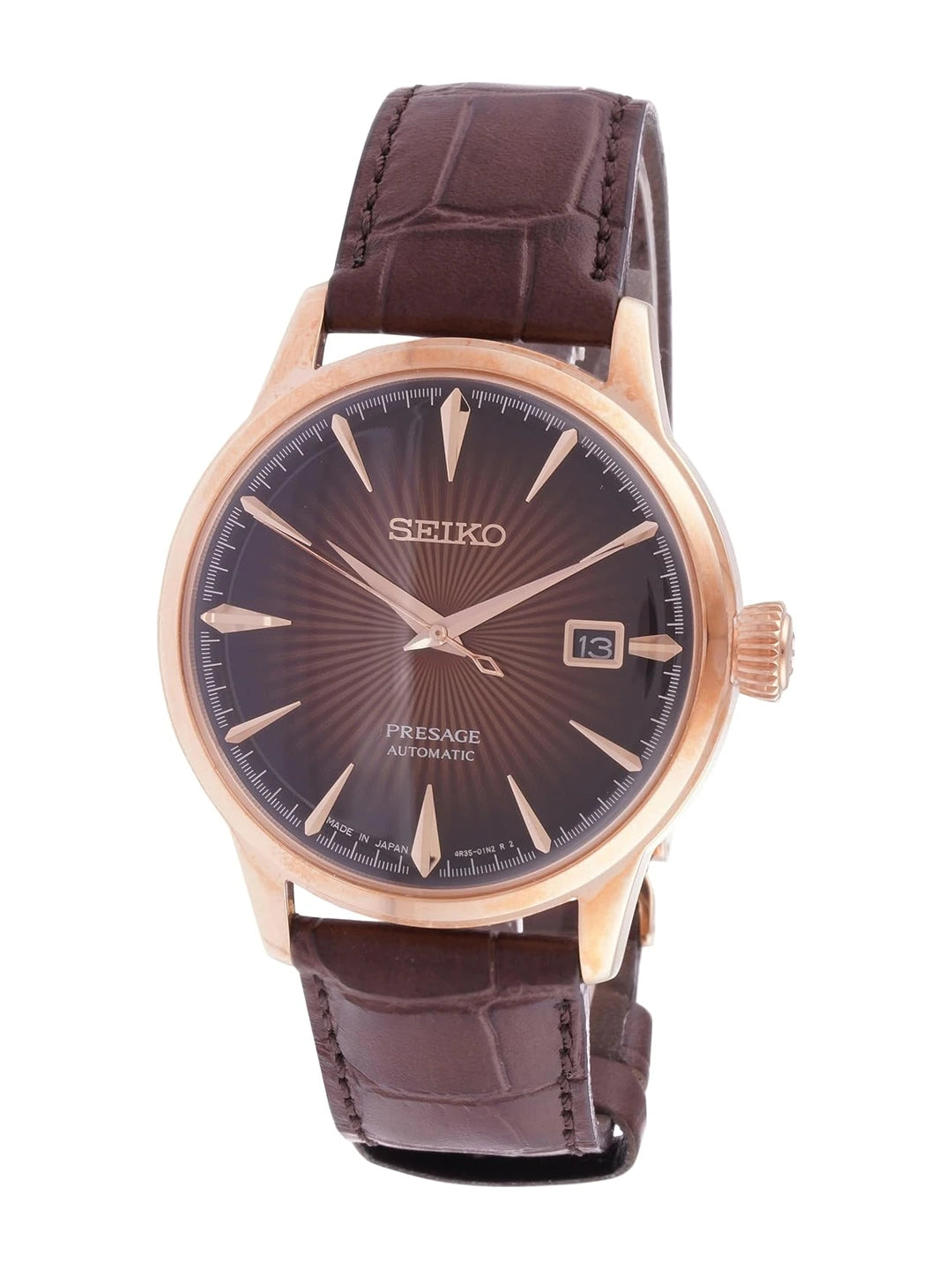 Seiko Round Brown Dial Analog Watch - SRPB46J1