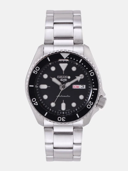 Seiko 5 Automatic Black Analogue Watch - SRPD55K1