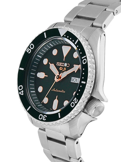 Seiko Green Automatic Skeleton Analogue Watch - SRPD63K1