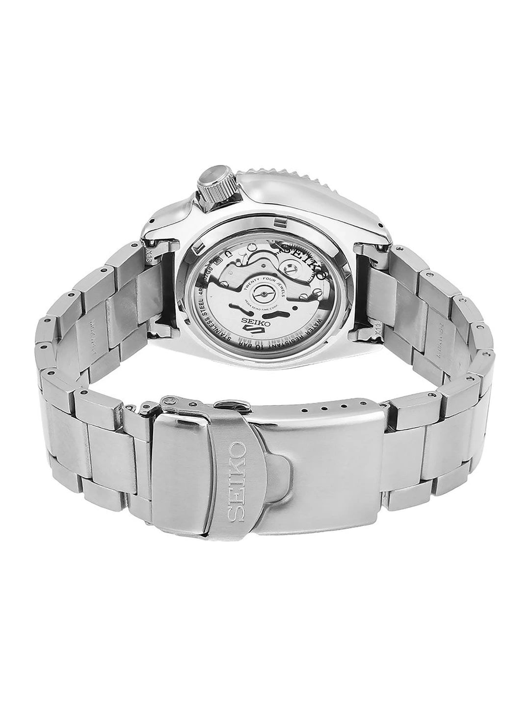 Seiko Green Automatic Skeleton Analogue Watch - SRPD63K1
