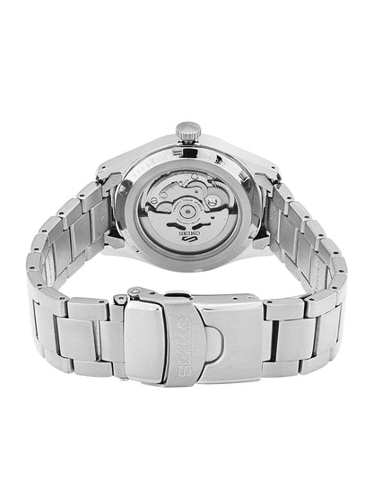 Seiko Blue Dial & Silver Toned Bracelet Style Strap Analogue Watch - SRPG29K1