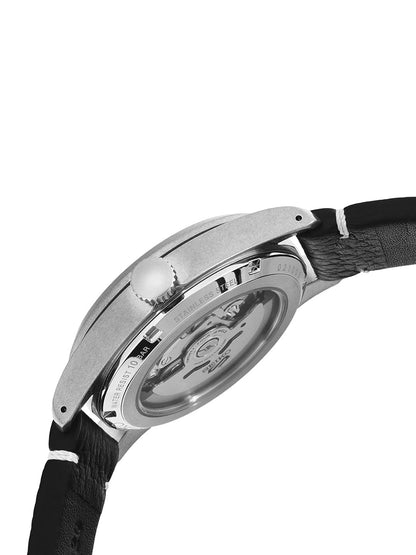Seiko Blue Dial & Black Leather Straps Analogue Automatic Watch - SRPG39K1
