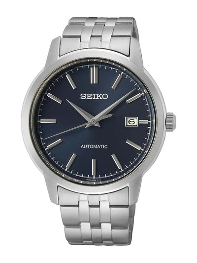 Seiko Blue Dial & Stainless Steel Strap Analogue Watch - SRPH87K1