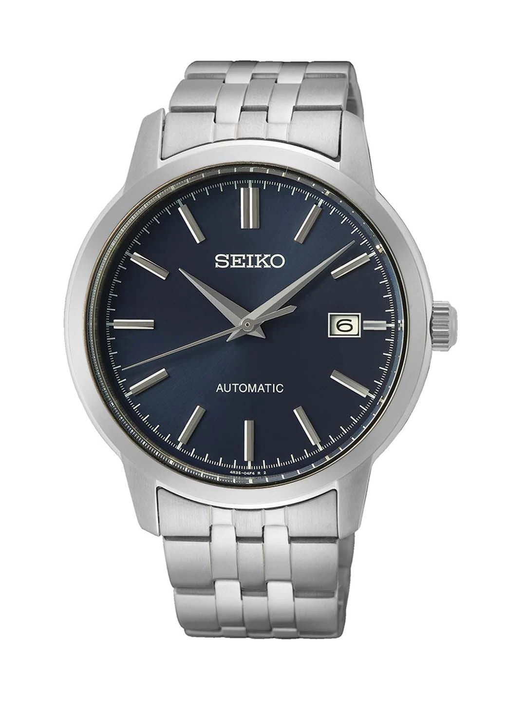 Seiko Printed Dial & Stainless Steel Straps Analogue Watch - SRPH87K1