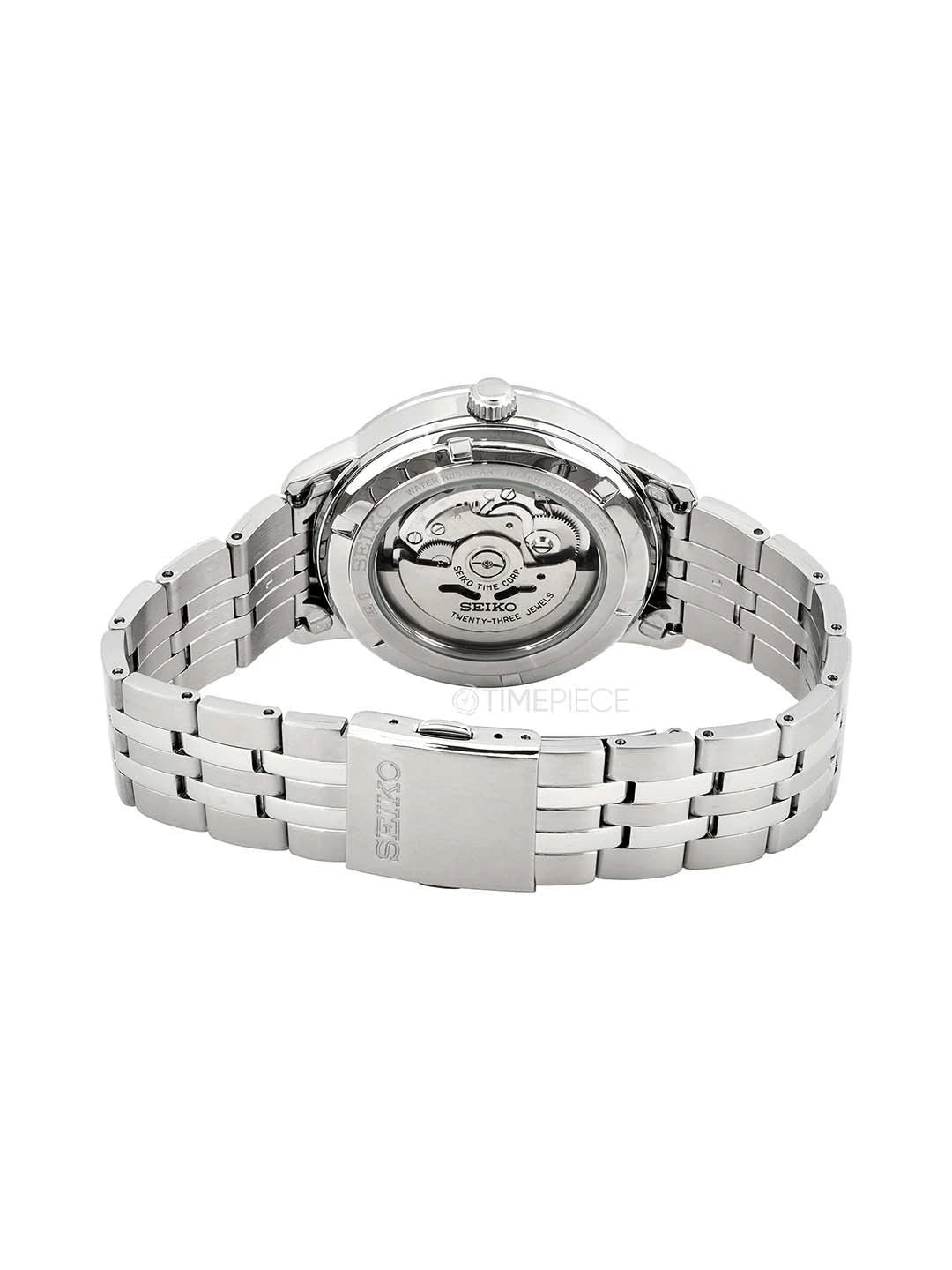 Seiko Printed Dial & Stainless Steel Straps Analogue Watch - SRPH87K1