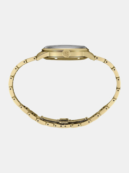 Seiko Presage Round Gold Dial Analog Watch - SRPK46J1