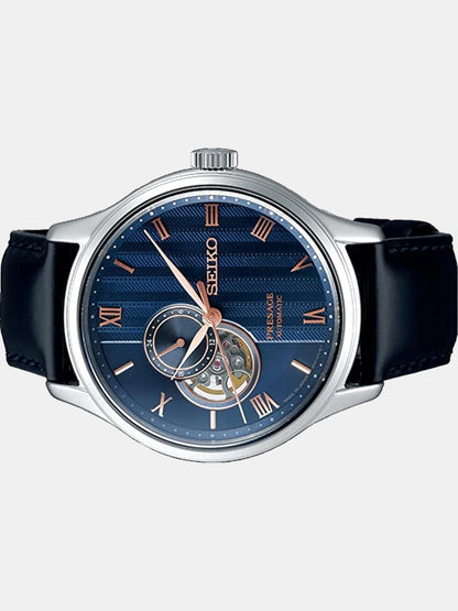 Seiko Presage Round Blue Dial Analog Watch - SSA421J1