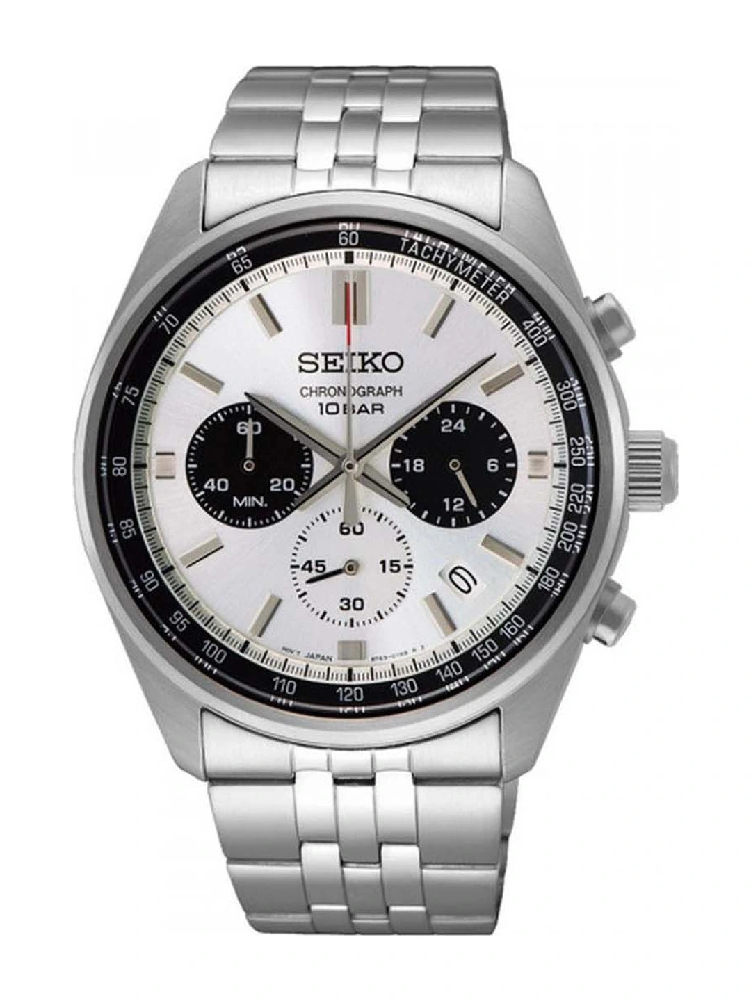 Seiko Stainless Steel Bracelet Style Strap Analogue Chronograph Watch - SSB425P1