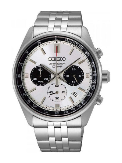 Seiko Stainless Steel Bracelet Style Strap Analogue Chronograph Watch - SSB425P1