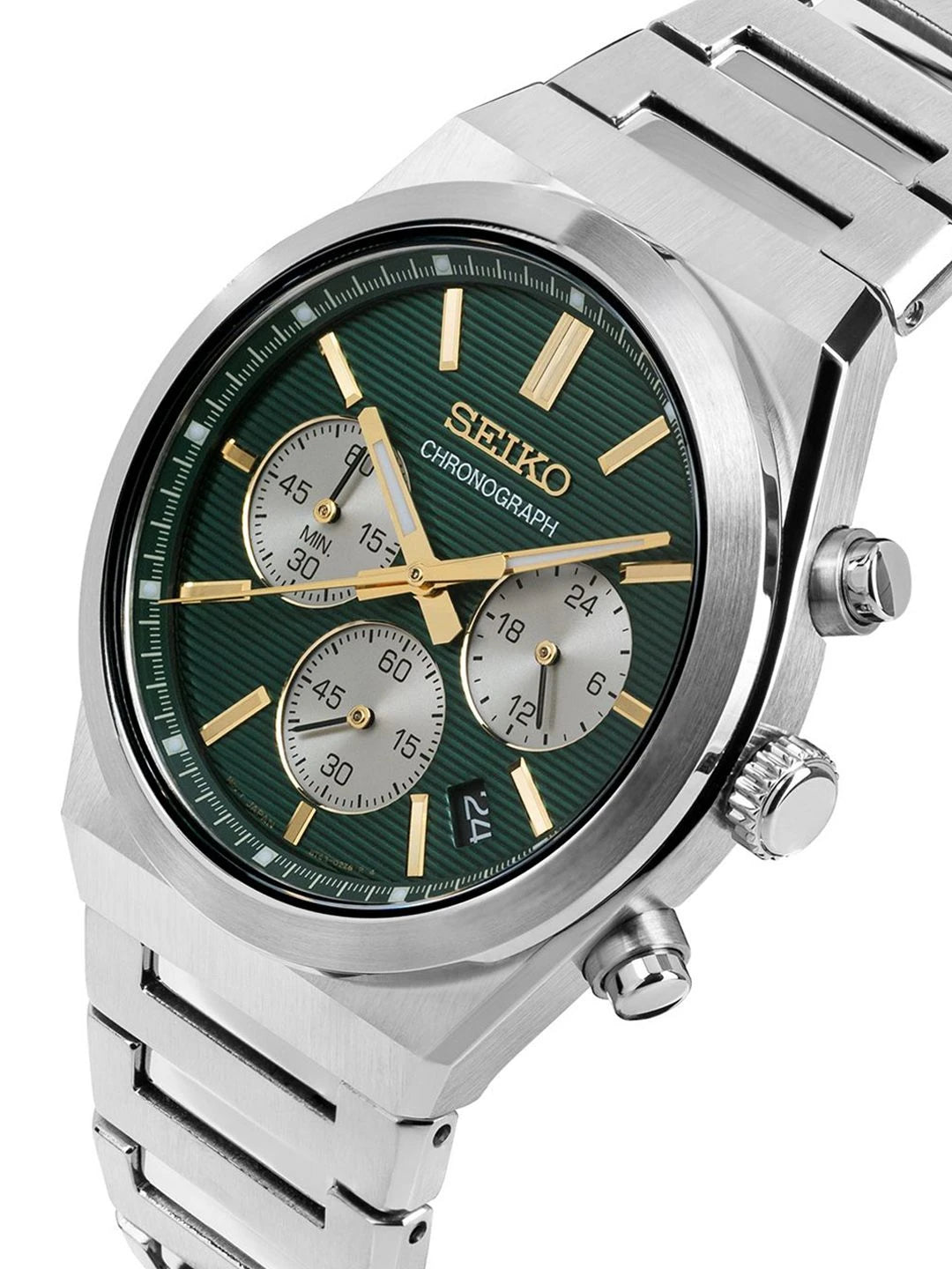 Seiko Stainless Steel Bracelet Style Straps Analogue Motion Powered Watch - SSB461P1