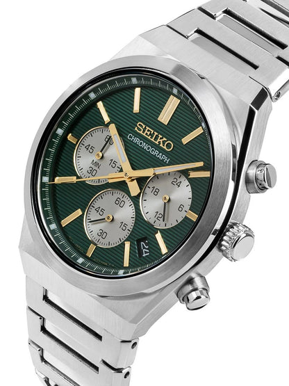 Seiko Stainless Steel Bracelet Style Straps Analogue Motion Powered Watch - SSB461P1