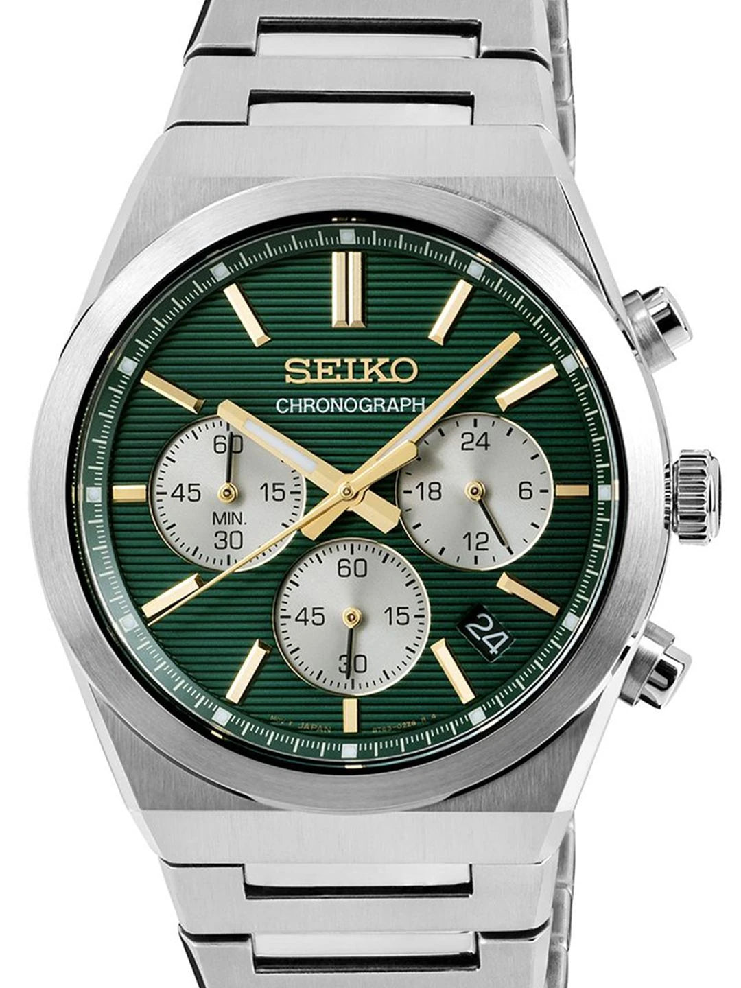 Seiko Stainless Steel Bracelet Style Straps Analogue Motion Powered Watch - SSB461P1