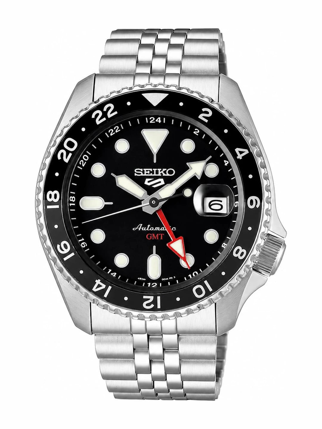 Seiko Round Black Dial Analog Watch - SSK001K1