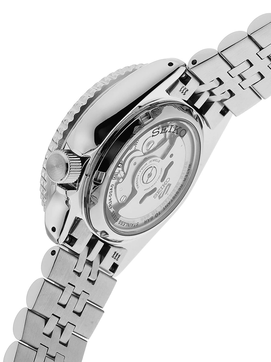 Seiko Bracelet Style Straps Analogue Automatic Powered Date Aperture Watch - SSK005K1