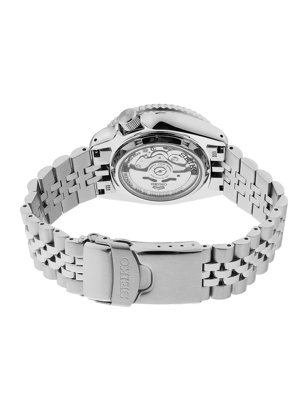 Seiko Bracelet Style Strap Analogue Automatic Powered Date Aperture Watch - SSK005K1
