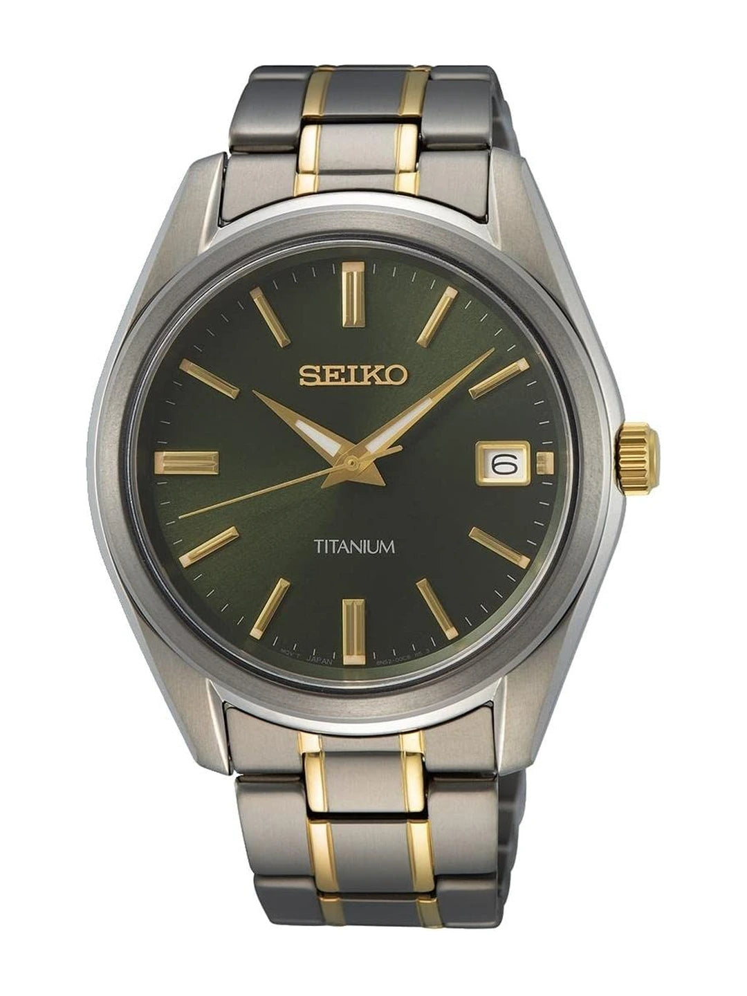 Seiko Round Green Dial Analog Watch - SUR377P1