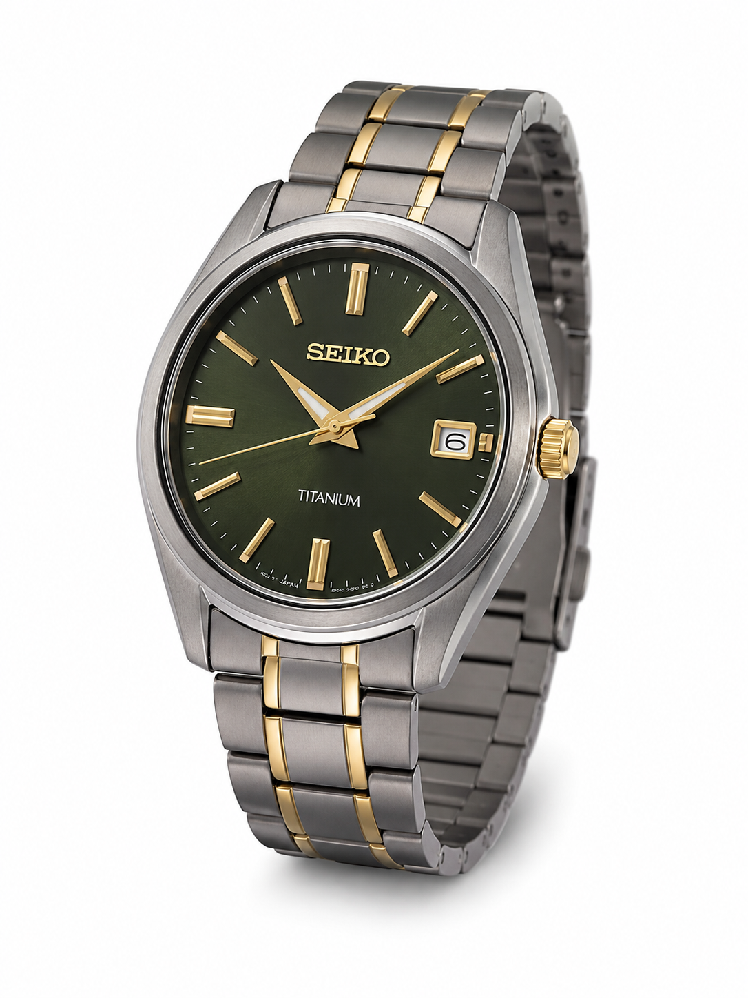 Seiko Round Green Dial Analog Watch - SUR377P1
