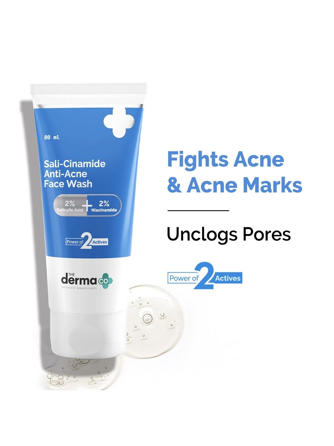 The Derma Co Sali-Cinamide Anti-Acne Face Wash (80ml)