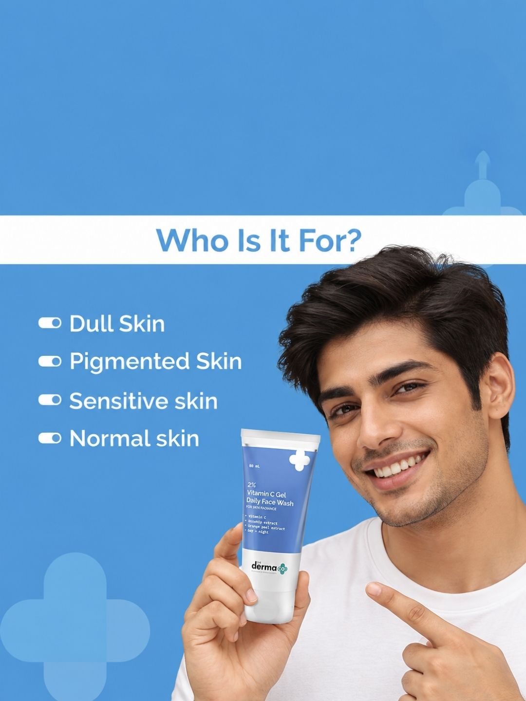 The Derma Co 2% Vitamin C Gel Daily Face Wash (80ml)