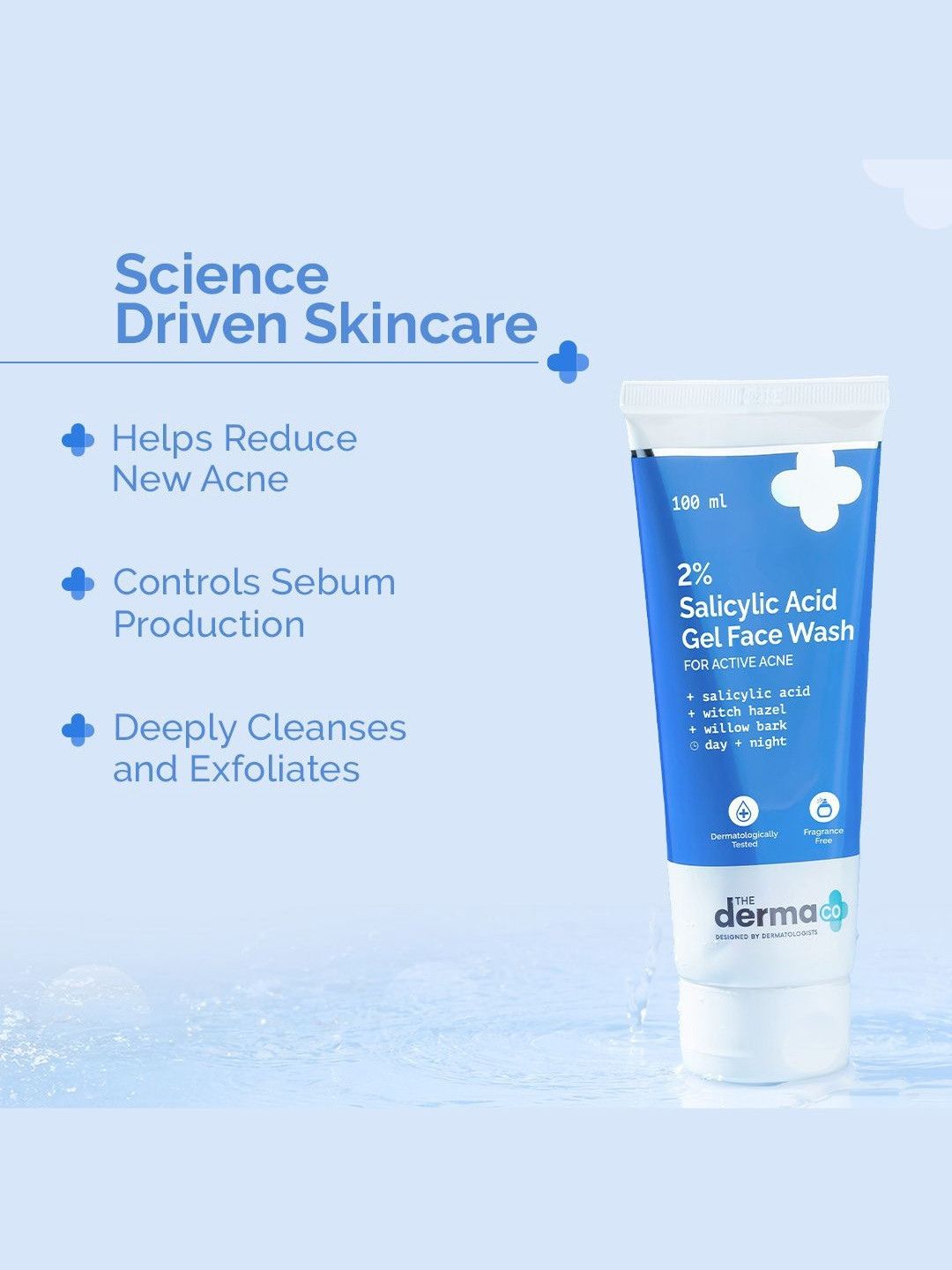 The Derma Co 2% Salicylic Acid Gel Face Wash (100ml)