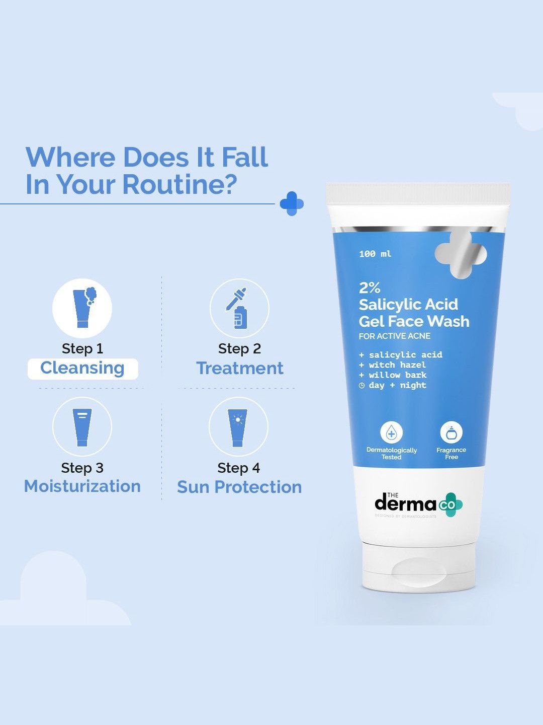 The Derma Co 2% Salicylic Acid Gel Face Wash (100ml)