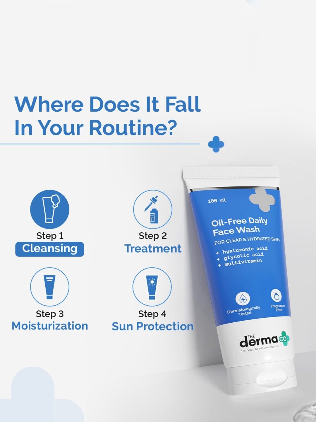 The Derma Co Oil-Free Daily Face Wash (100ml)