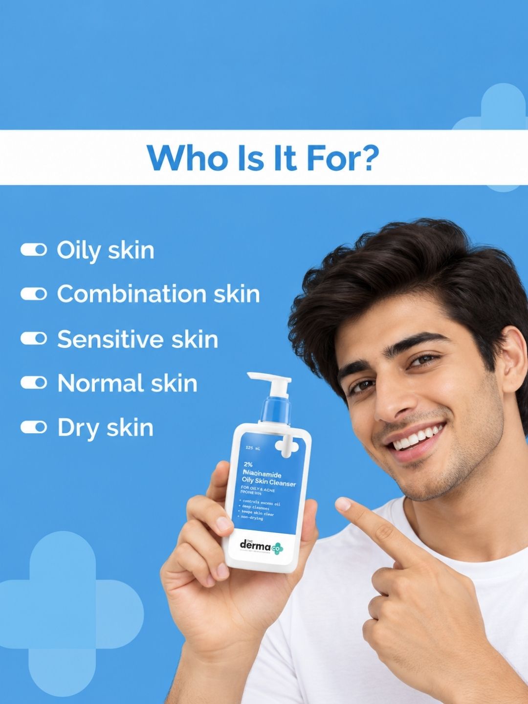 The Derma Co 2% Niacinamide Oily Skin Cleanser (125ml)