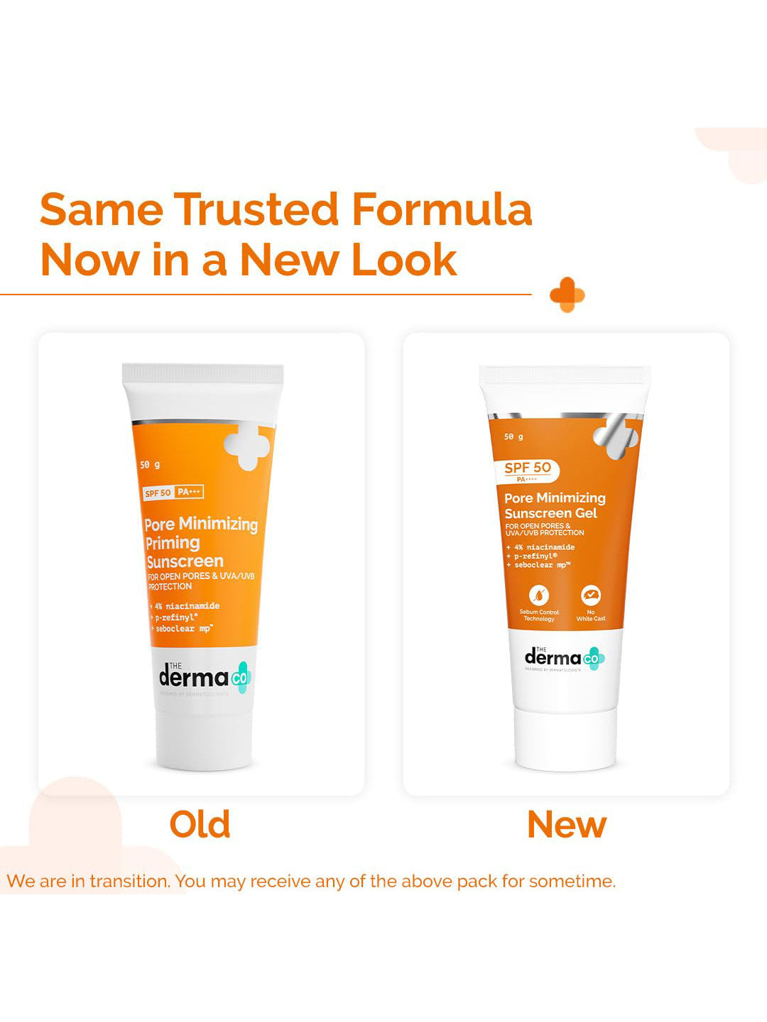 The Derma Co Pore Minimizing) Priming) Sunscreen SPF 50 PA ++++ (50 g)