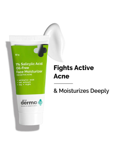 The Derma Co 1% Salicylic Acid Oil-Free Face Moisturizer (50 g)
