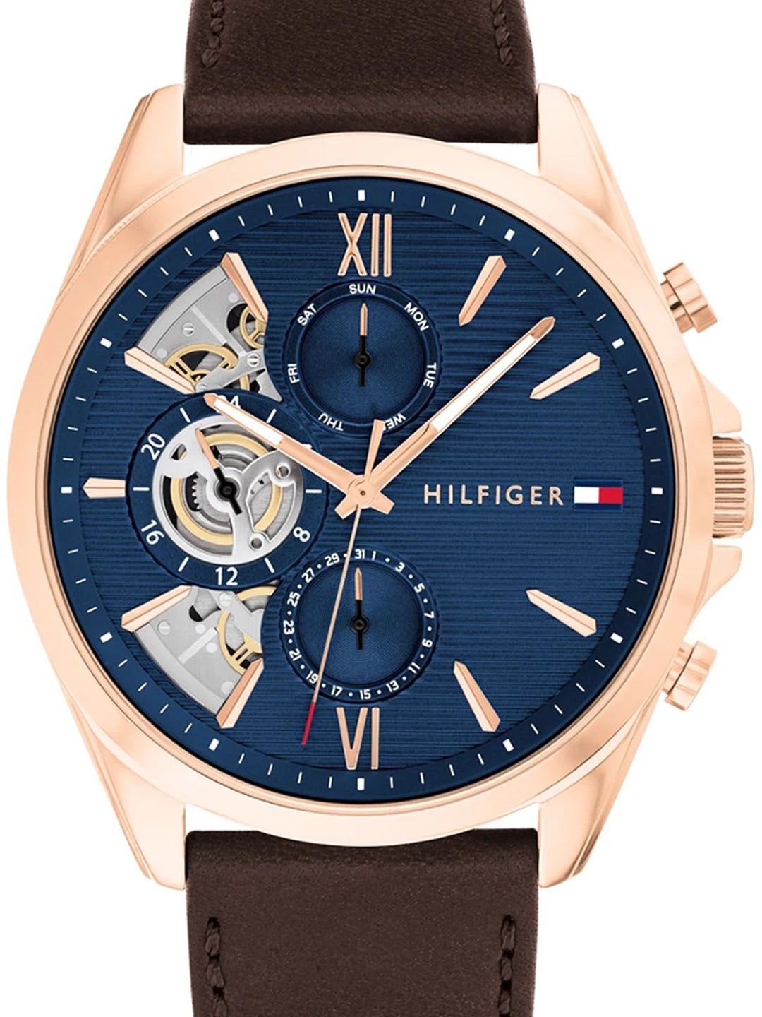 Tommy Hilfiger Dial & Leather Straps Chronograph Analogue Watch - TH1710645