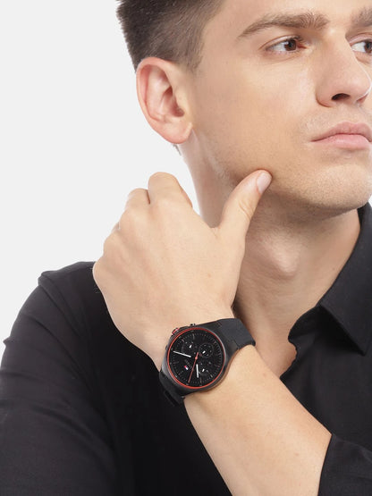 Tommy Hilfiger Multifunction Analog Black Dial Watch - TH1792056