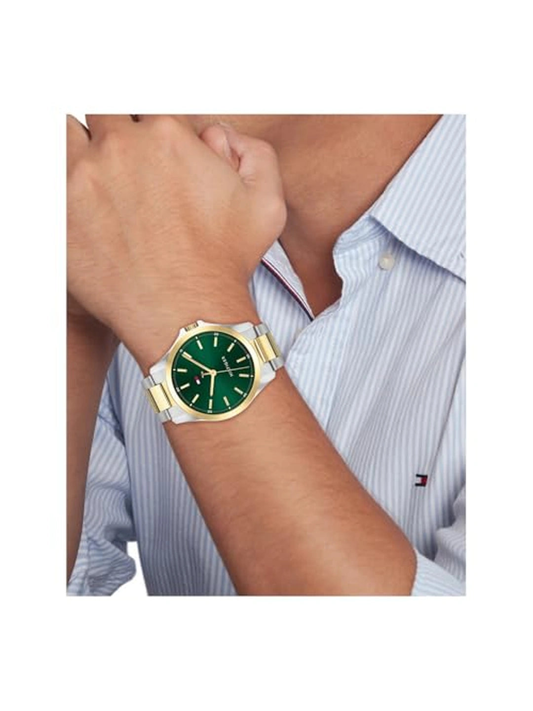 Tommy Hilfiger Round Green Dial Analog Watch - TH1792192