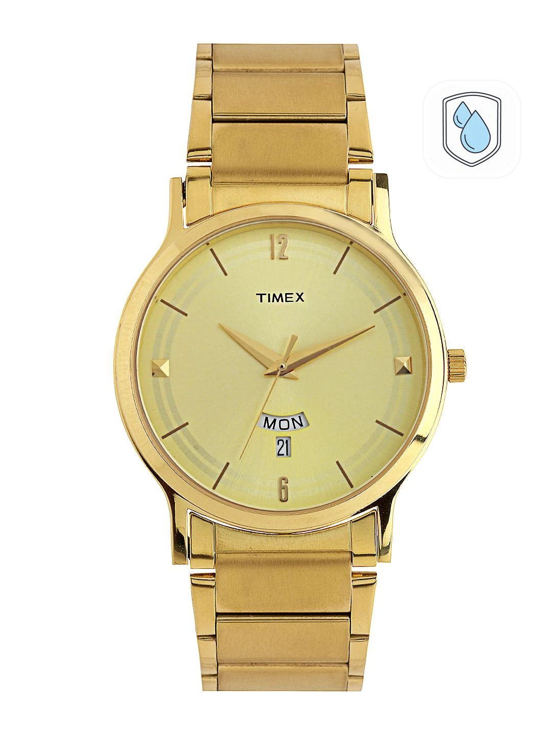 Timex Trendline Round 21mm Champagne Dial Analog Watch - TI000R421