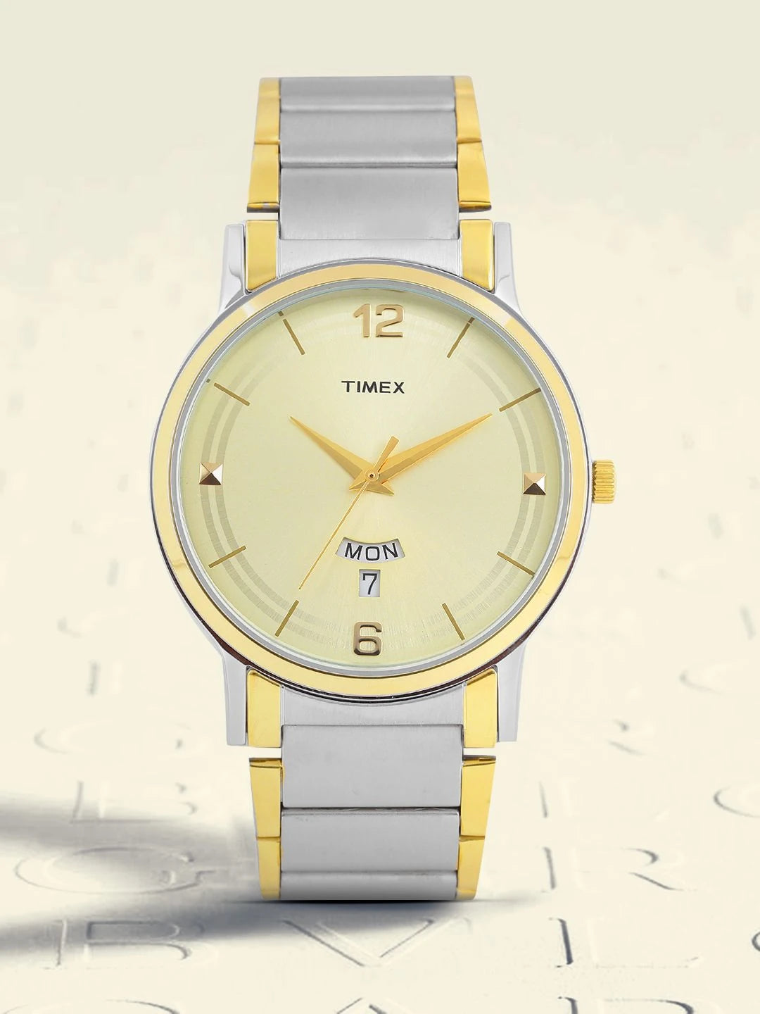 Timex Trendline Round 21mm Champagne Dial Analog Watch - TW000R426